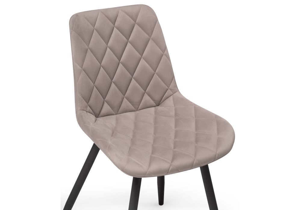 Стул на металлокаркасе Баодин К Б/К крутящийся латте / черный