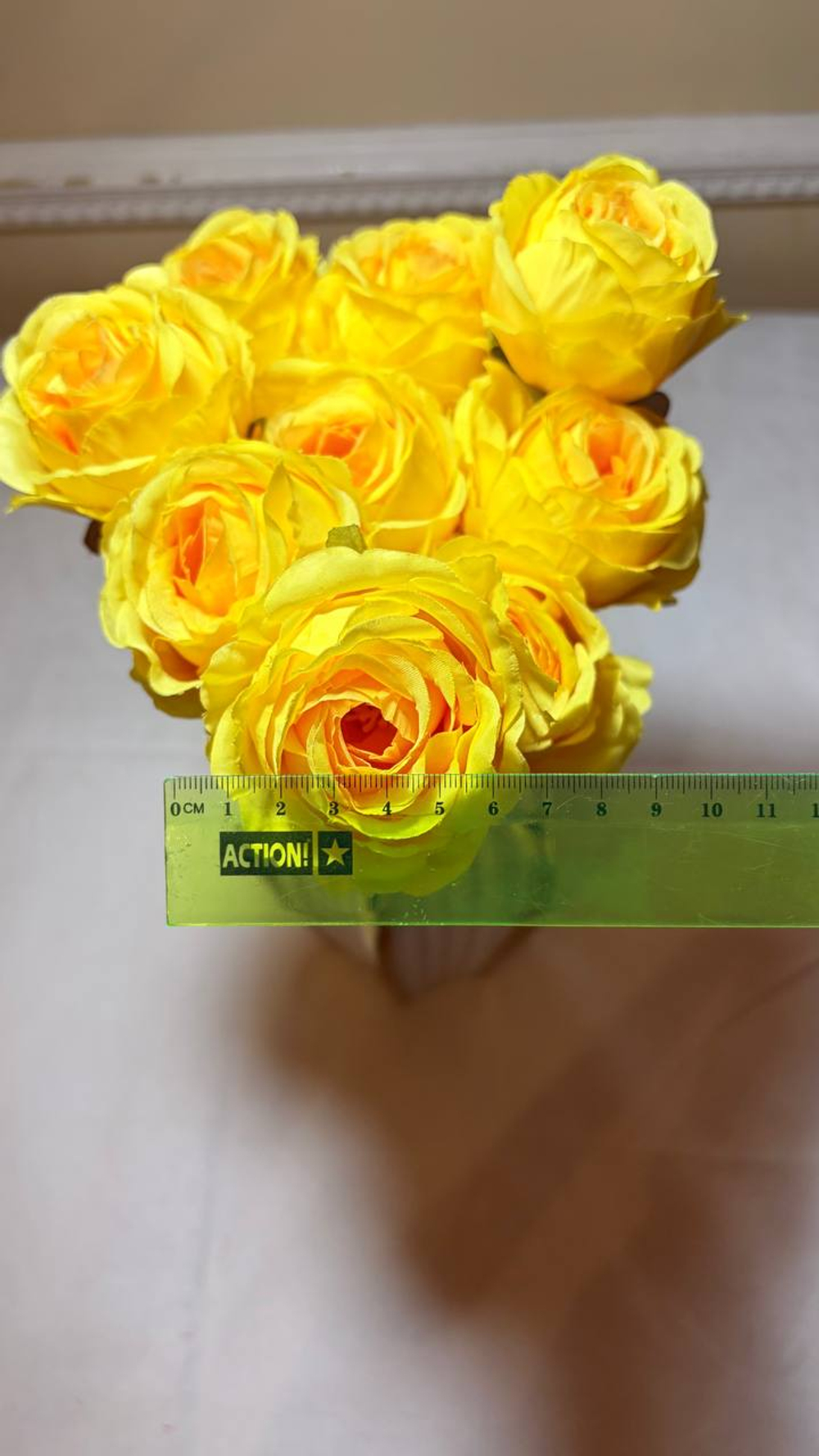 Искусственные цветы, желтые подсолнухи / Высота 44 см. 9 стебелей 9 бутонов/