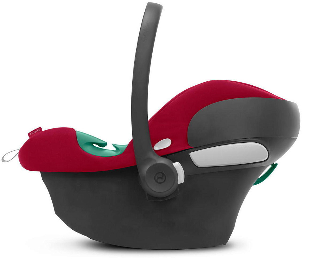 Коляска Cybex Balios S Lux TPE complete Aton B2 Dynamic Red 3 в 1 Chocolate Brown с дождевиками