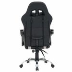 Кресло компьютерное CROMEX (КРОМЕКС) "Quantum GM-155 RGB", подсветка, две подушки, экокожа, черное/красное/серое, 532955