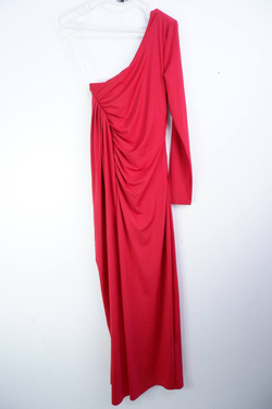 Платье Bonprix ярко-красное, ассиметричное 40-42 размер