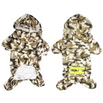 Дождевик для крупных пород собак «KOMFORT», принт хаки, р 5XL