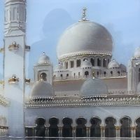Картина Абу Даби (плекси-арт) 50x100 см