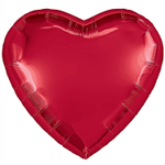 Шар фольгированный Сердце 90 см (Красный)