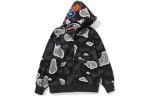 A Bathing Ape Liquid Camo Shark Relaxed Fit Full Zip Худи