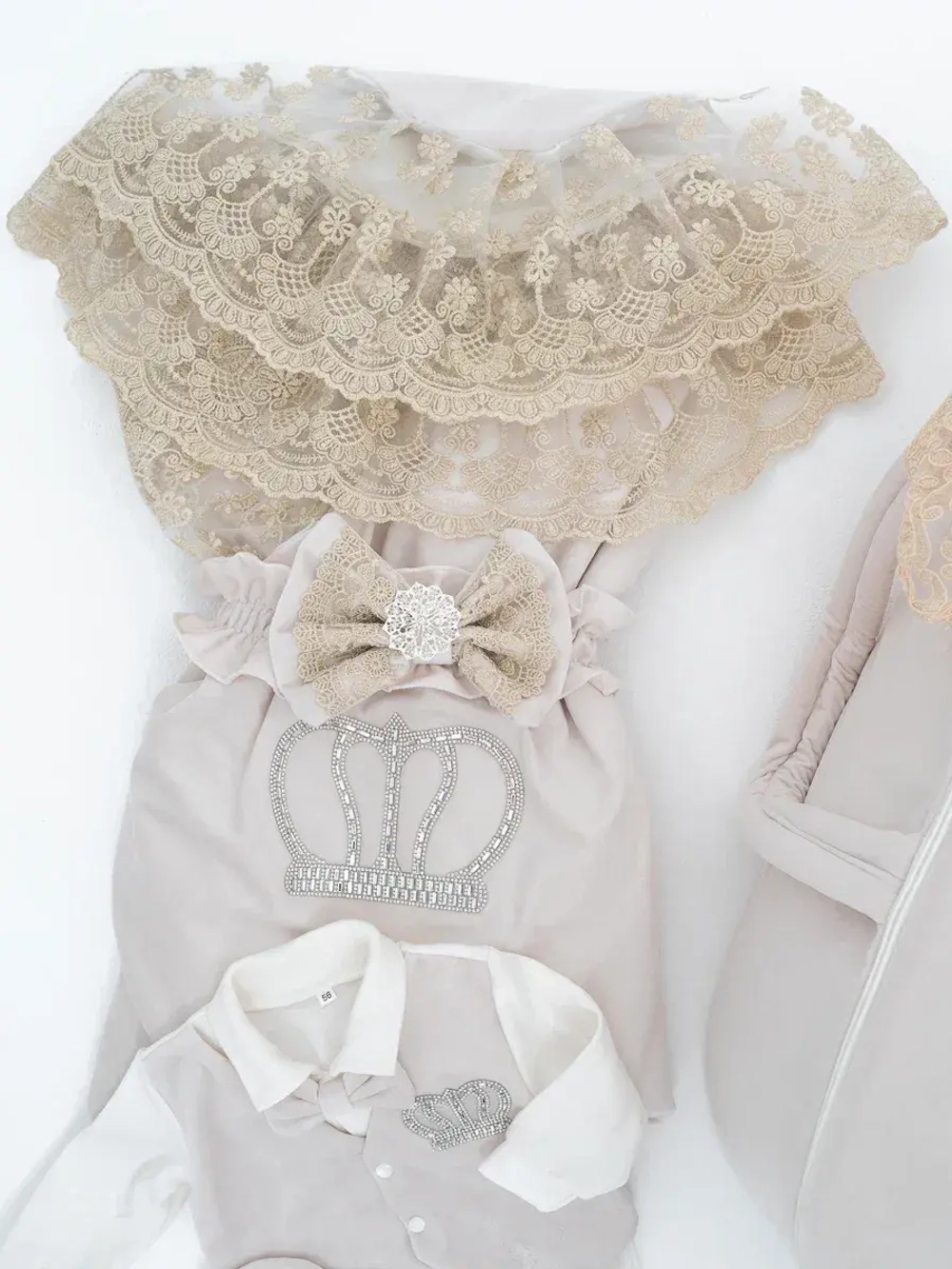 Конверт на выписку новорождённому с переноской зимний