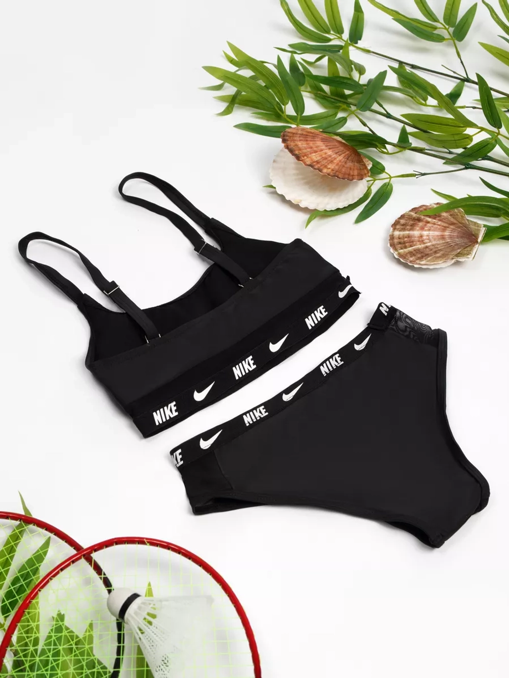 купальник раздельный спортивный с топом NIKE