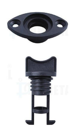 Шпигат пластиковый с резьбовой пробкой 19 мм, Marine Rocket