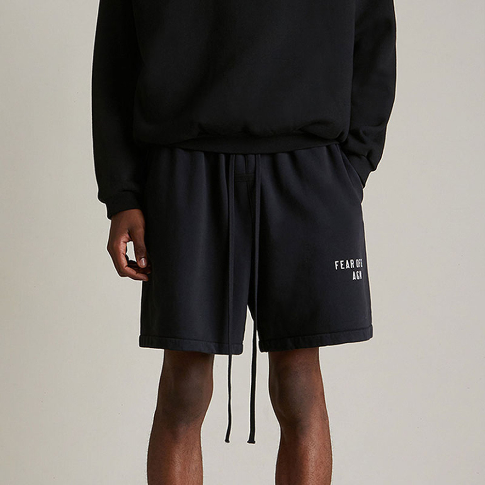 Шорты Fear of God Essentials Black Heavy Fleece Soccer Sweat Shorts /BLACK, 160HO244310F