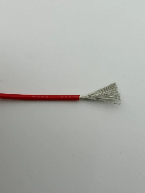 Силиконовый медный кабель 18 awg силовой (красный 5 м)