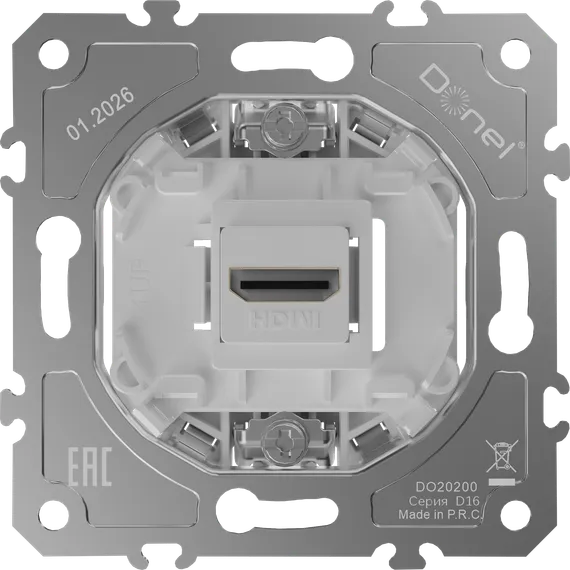 Donel D16 Механизм HDMI 2.0a, разъем Type A 180° 4K Full HD @ 60 Hz 3D, HDR