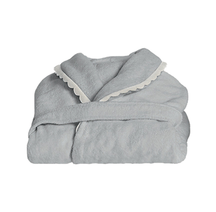 Халат Fazzini Castello (L) Grigio Perla/Bianco