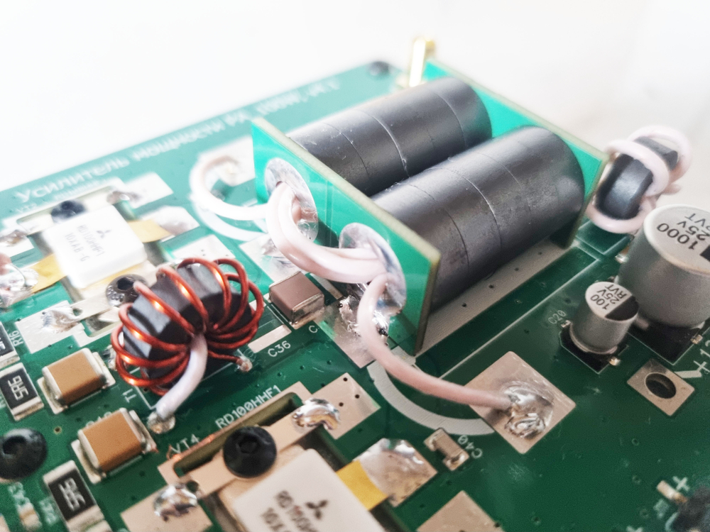 Усилитель мощности до 100Вт на RD100HHF1. Набор без транзисторов RD100HHF1