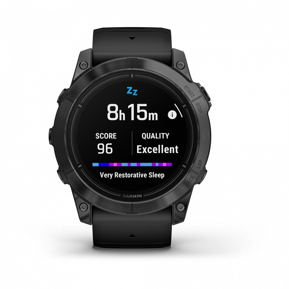 Умные часы Garmin Epix Pro (Gen 2) Standard Edition 51 мм, серый, черный силиконовый ремешок