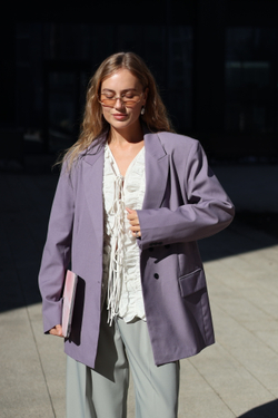Пиджак Las Celula лиловый