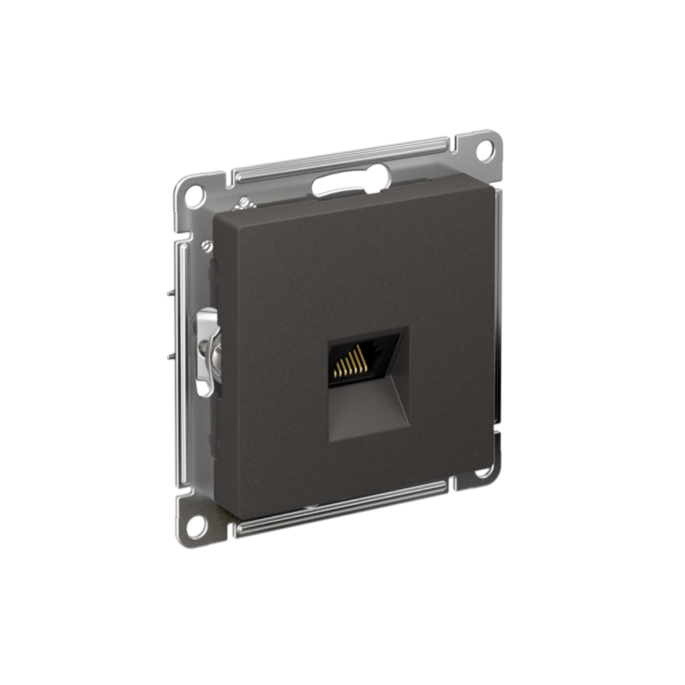 Розетка компьютерная AtlasDesign RJ45 кат.6A механизм базальт SE ATN001486