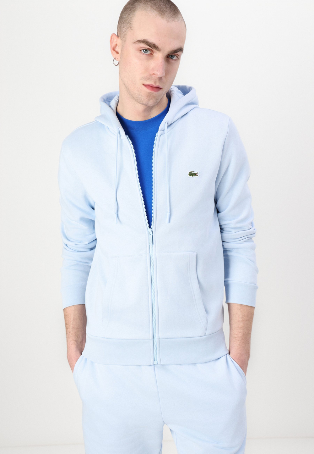 Lacoste Толстовка на молнии - Голубой (LA222S089-K17)