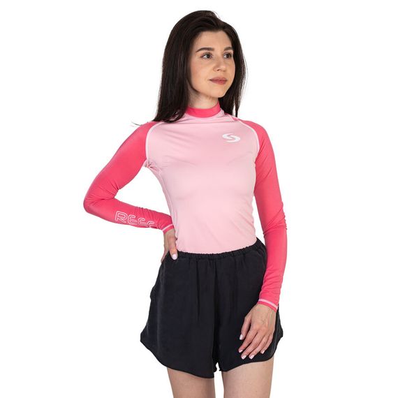 Гидрофутболка-рашгард женская Scorpena REEF розовый/розовый