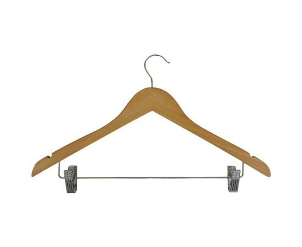 Вешалка деревянными с клипсами 44х26.5см, W2-C, 311306, Рыжий Кот