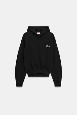 ZARA ТОЛСТОВКА С ТЕКСТОМ ©DISNEY, ЧЕРНЫЙ