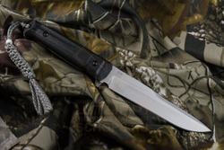 Нож Kizlyar Supreme Alpha D2 кратон, Black/Stonewash