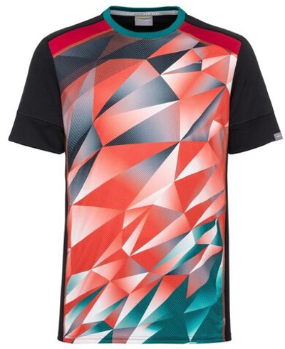 Футболка для мальчика теннисная Head Medley T-Shirt - tangerine/forest green