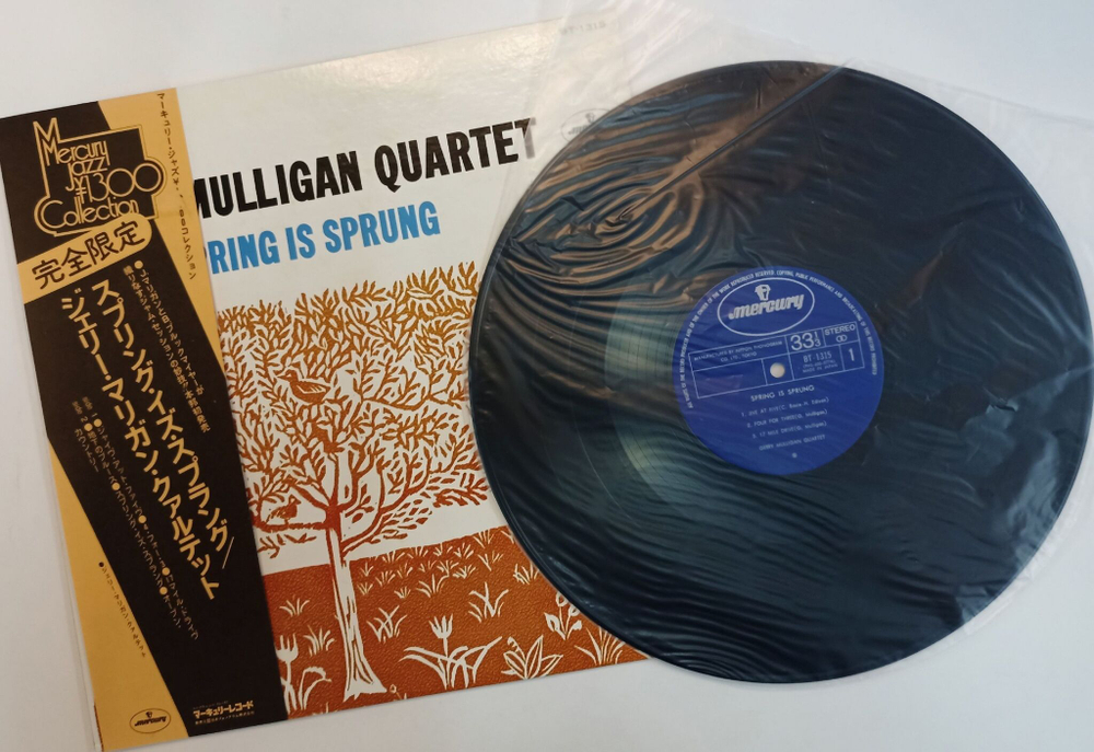 Винтажная виниловая пластинка LP Gerry Mulligan Quartet Spring Is Sprung (Japan 1974)