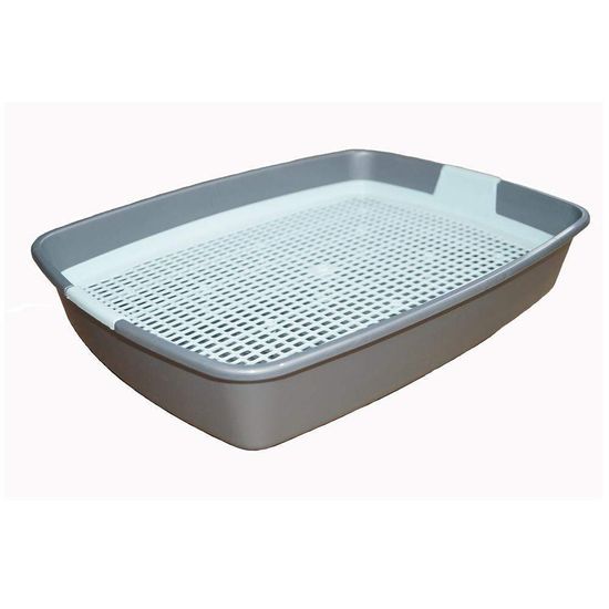 Сибирская кошка Туалет для кошек МЯУС с бортом и сеткой 40,2*30*9,3 см