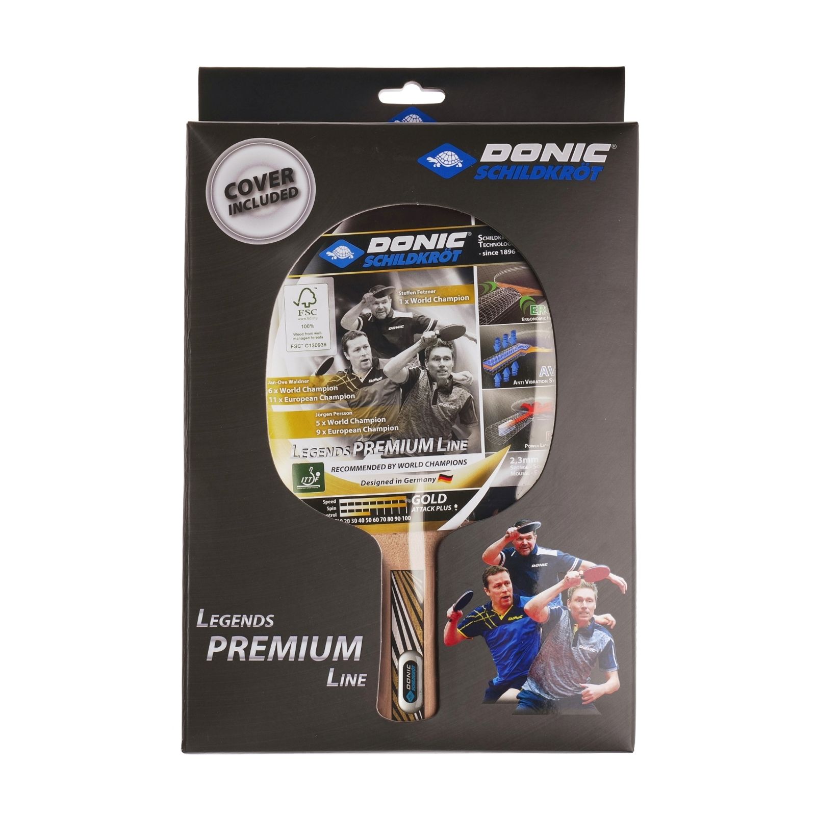 Ракетка DONIC LEGENDS GOLD фото №9