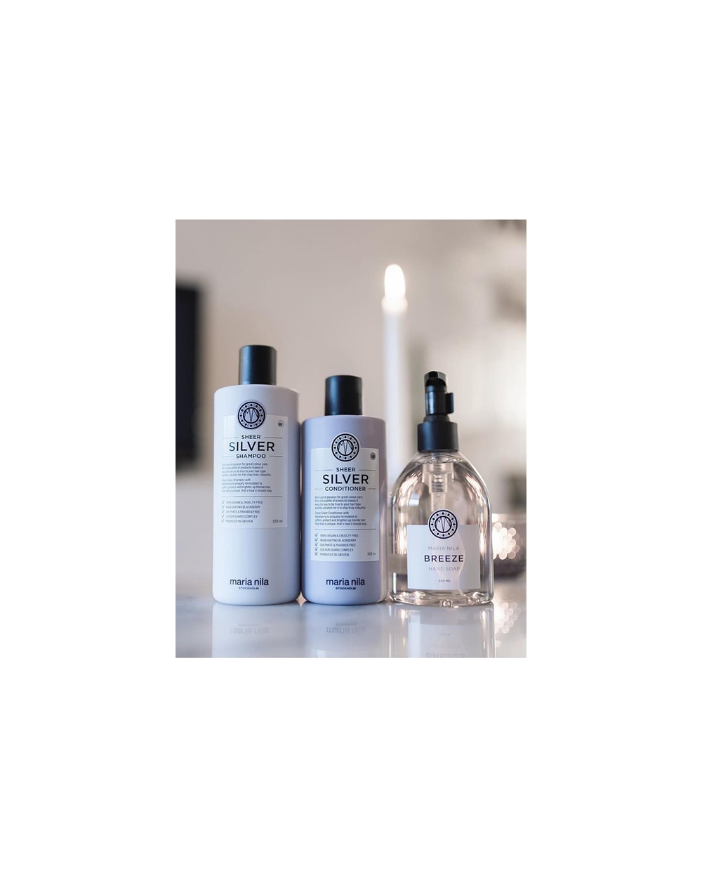 Maria Nila Sheer Silver Shampoo - шампунь нейтрализующий желтый оттенок /   350  ml  / GTIN 7391681036406