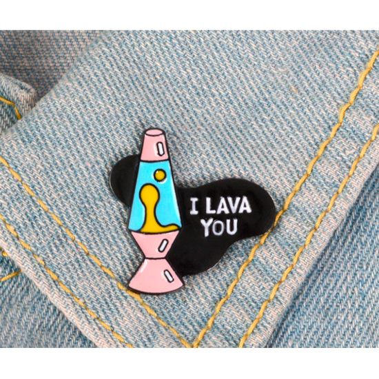 Значок металлический на одежду/Пин. I Lava You