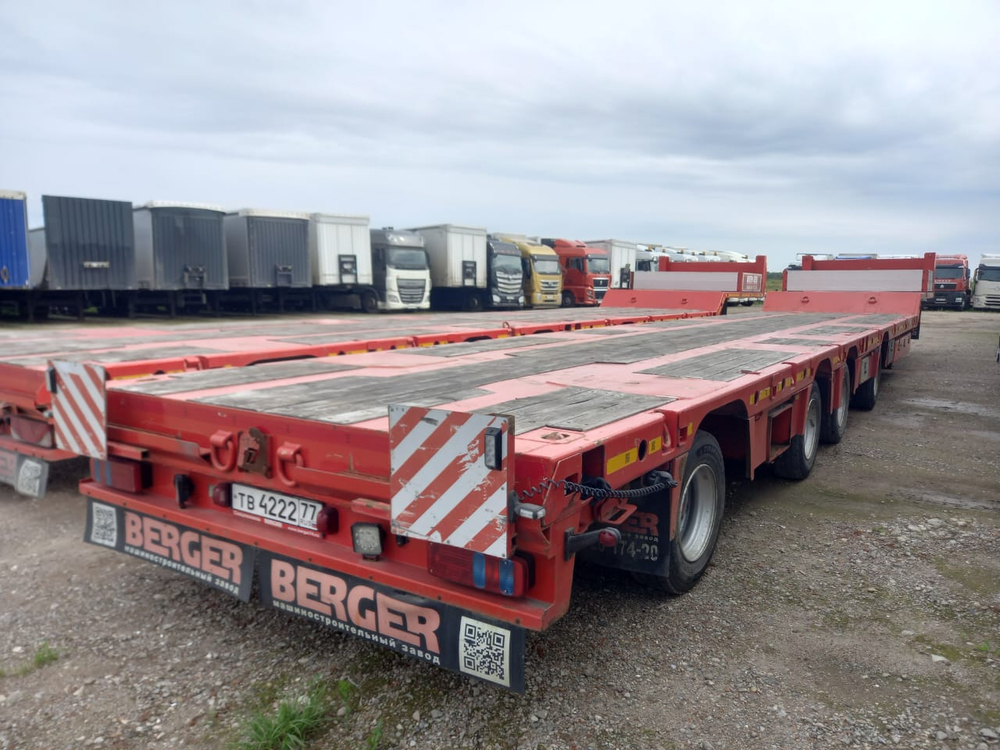 БЕРГЕР 9854* Полуприцеп тяжеловоз 4 оси 9854-0000050-04 (Раздвижной)