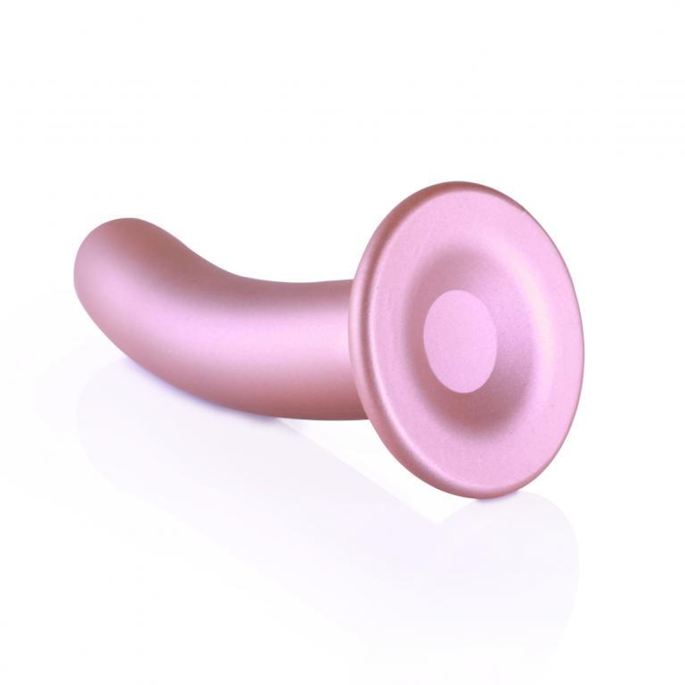 Розовый фаллоимитатор Smooth G-Spot - 15 см. (Цвет: розовый)