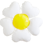 Шар Фольгированный Цветок Ромашка (Белый)