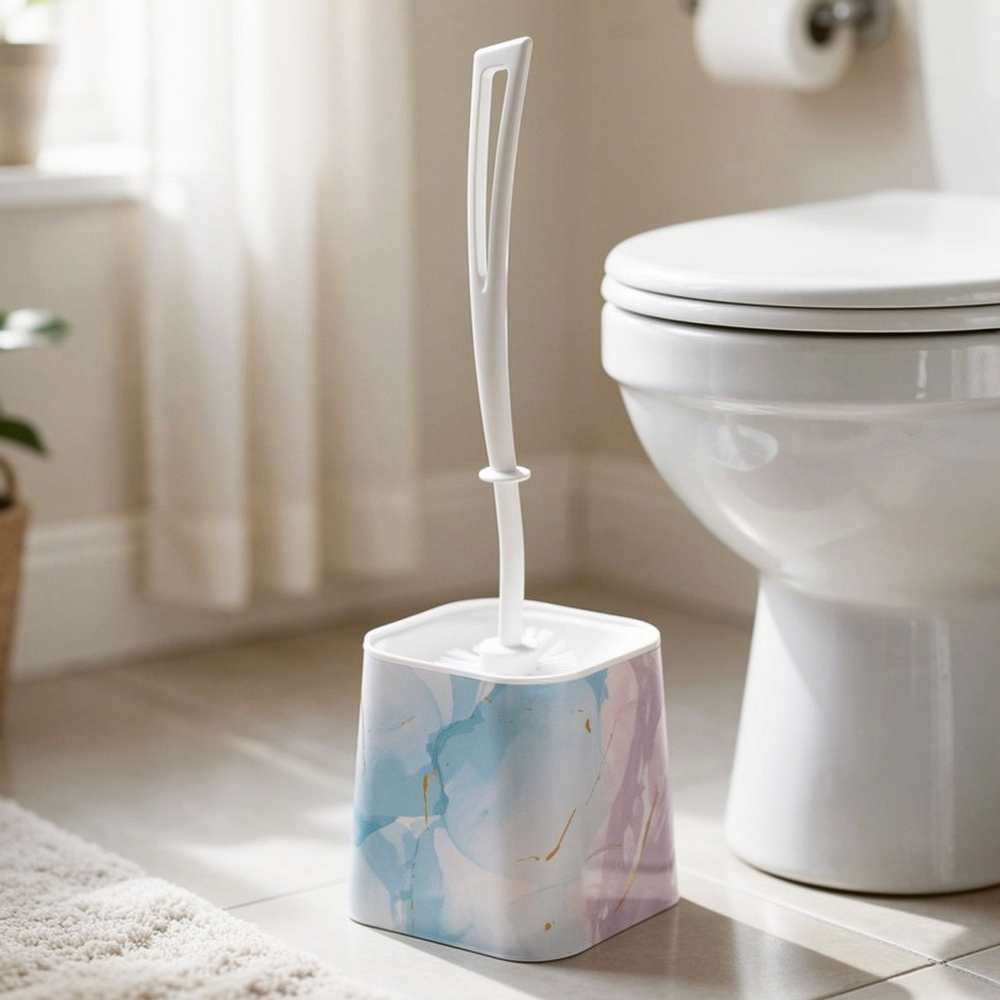 Ерш для туалета Акварель квадратный