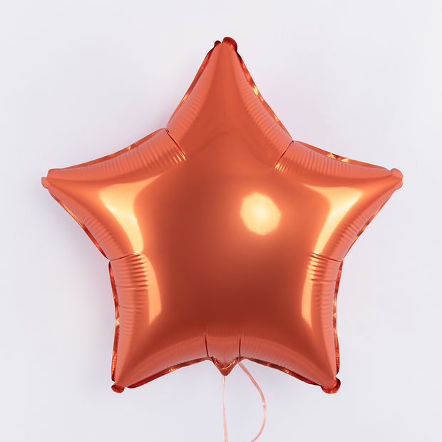 F Шар Звезда 18''/46 см, Оранжевый Сатин (БГ-15)