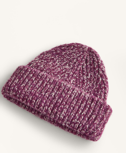 Oysho Вязаная шапка в крапинку, бургунди