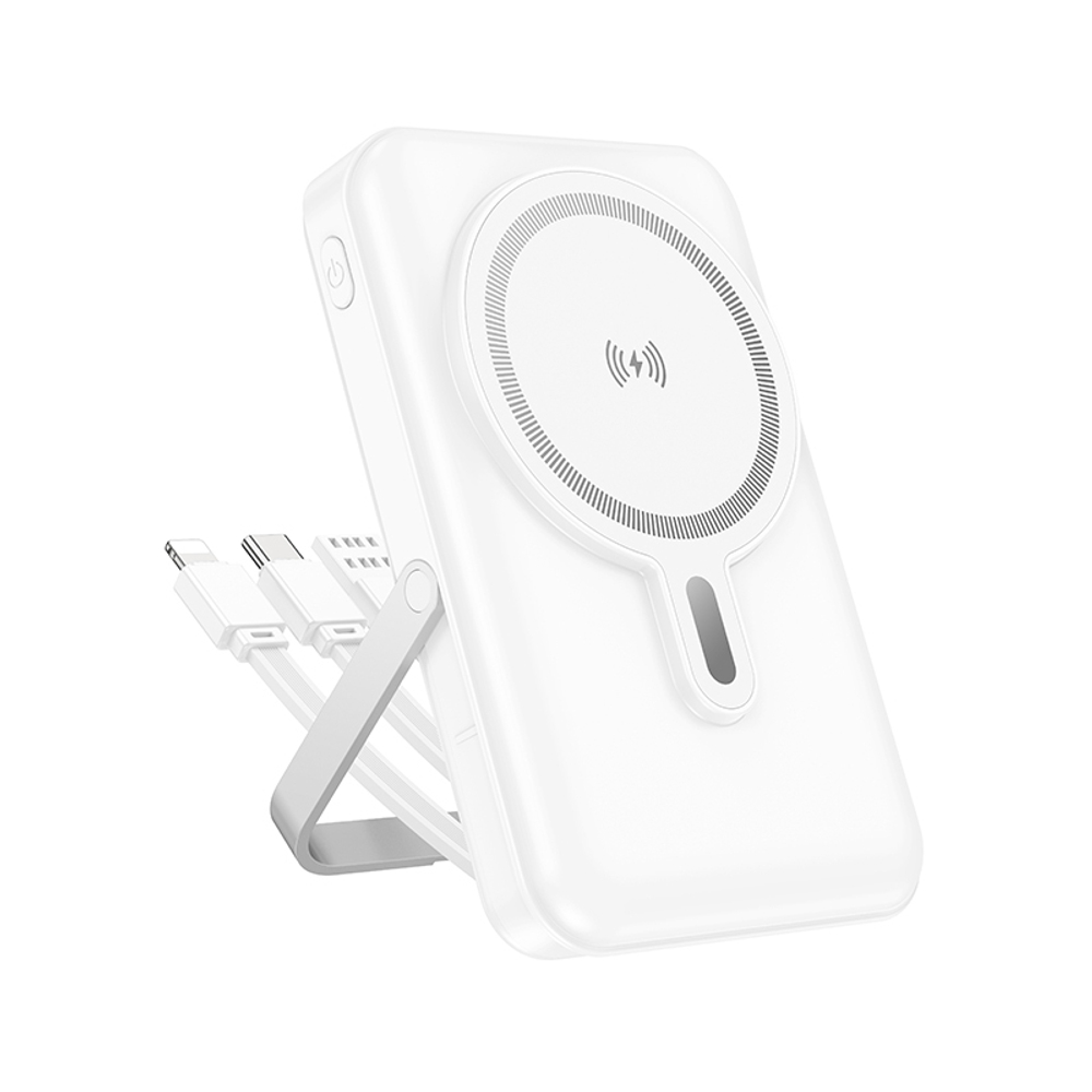 Портативный аккумулятор BOROFONE BJ67 PD 20W MagSafe 10000 mAh (белый)