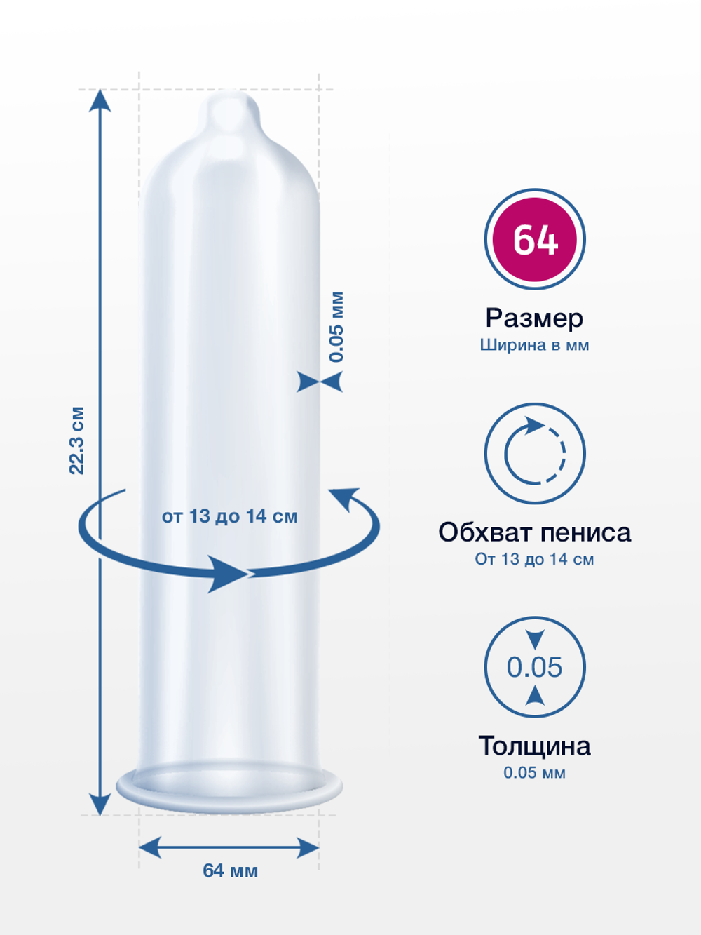 Презервативы MY.SIZE PRO размер 64 - 3шт