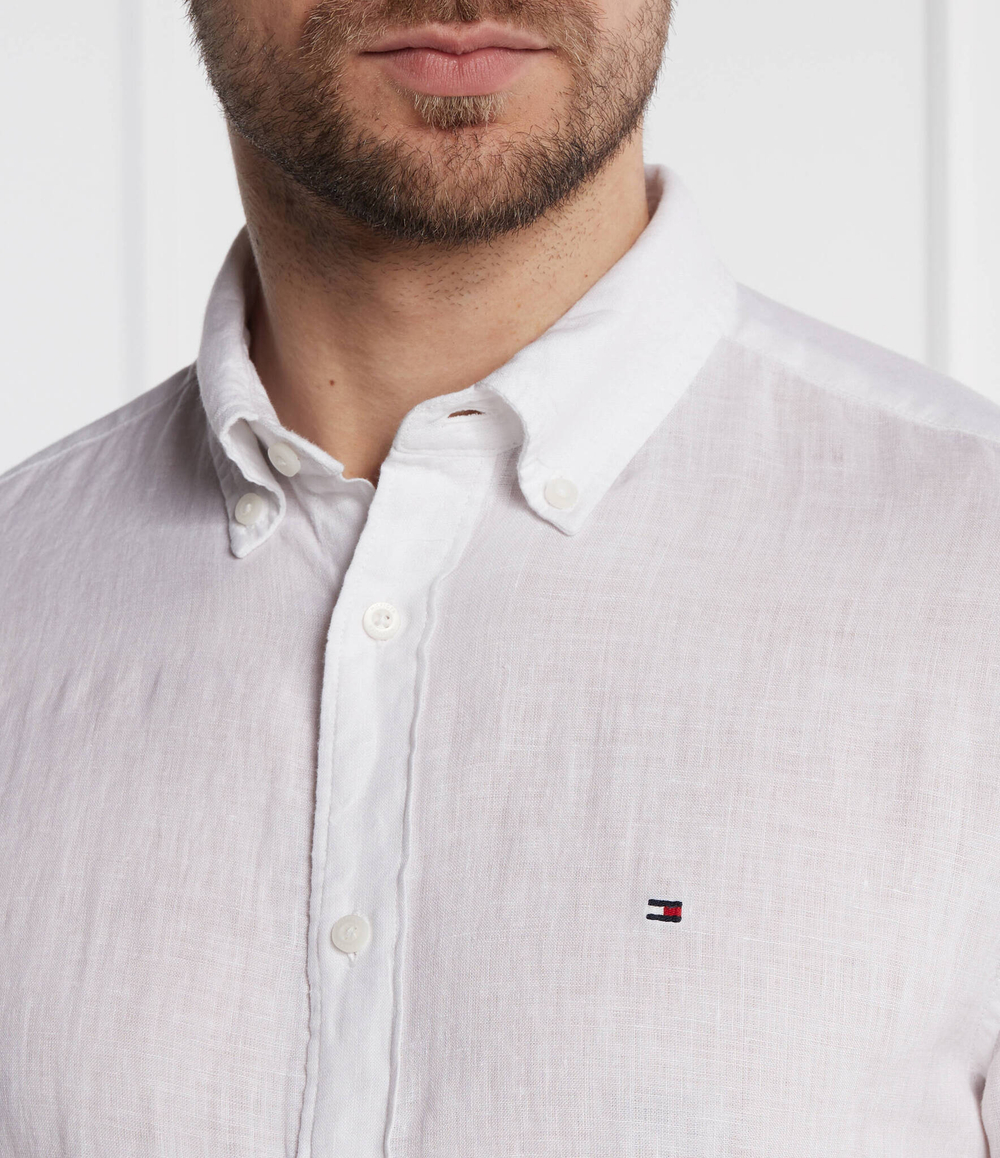 Льняная рубашка PIGMENT DYED Tommy Hilfiger - белый(MW0MW34602)