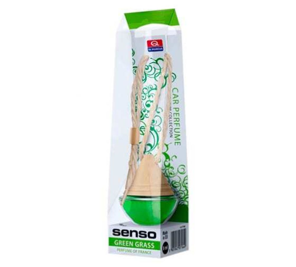 АРОМАТИЗАТОР С ПОДВЕСКОЙ DR.MARCUS SENSO WOOD GREEN GRASS 8ML