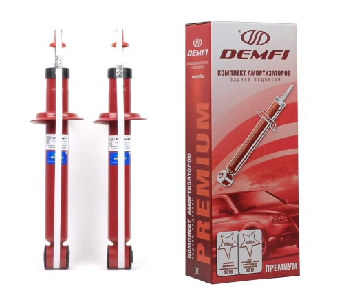 Стойка задняя ВАЗ 2110 занижение на 90 мм газомасляная премиум Демфи 2шт