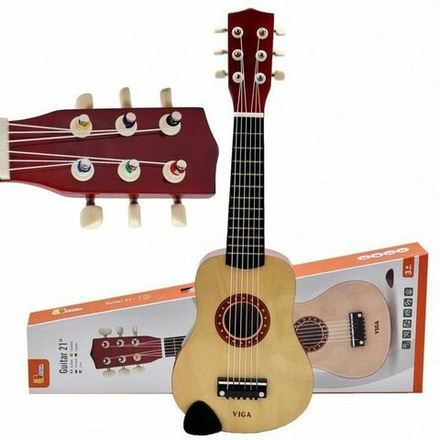 Музыкальные игрушки Viga - Игрушечная гитара цвет- натуральный - Вига 50692