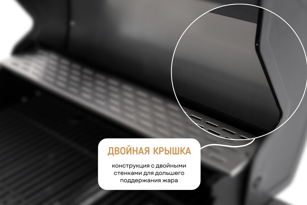 Барбекю комплекс Lounge F-106SGP, 3 м, черный/серый каспий