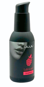 Съедобный лубрикант JUJU Raspberry с ароматом малины - 100 мл.