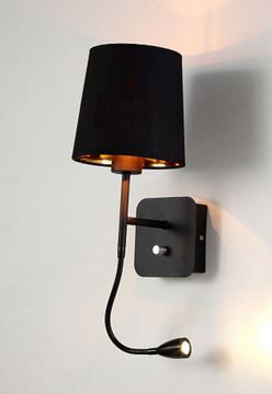 Бра Pablo AP2 черный/золото Crystal Lux