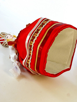 Кукла коллекционная на чайник в русском народном костюме