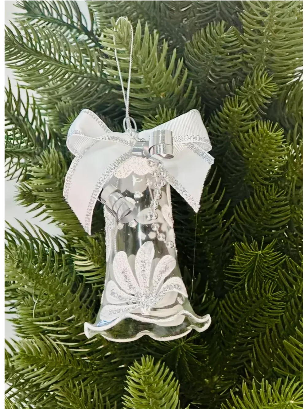 Елочное украшение "Колокольчик Хрустальный" 9 см.