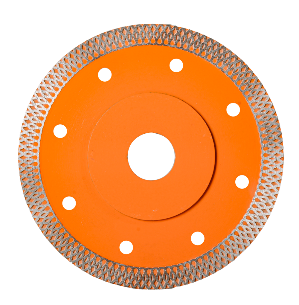 Диск алмазный, сплошной Вихрь 125х22,2 мм, тонкий, сухая/мокрая резка