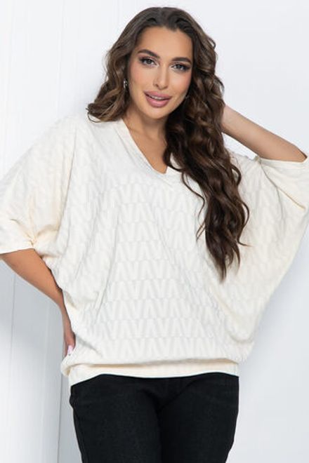 Блуза Вэнсдей (слоновая кость) Б11458 LT Collection